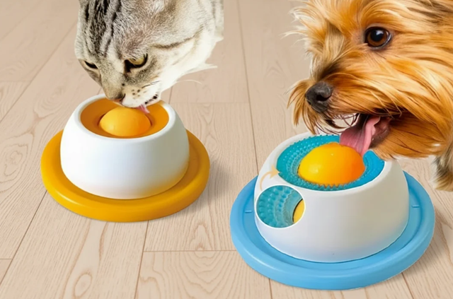 Interaktywna miska do lizania